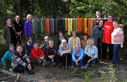 Kursdeltagare svamfargning maj 2014
